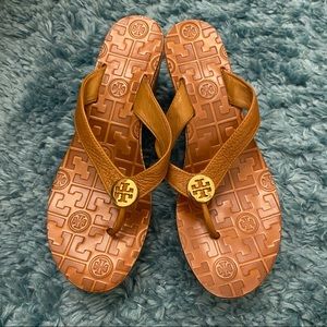 Tory Burch Thora Cork Wedge Sandal Y-Shaped Toe Thong